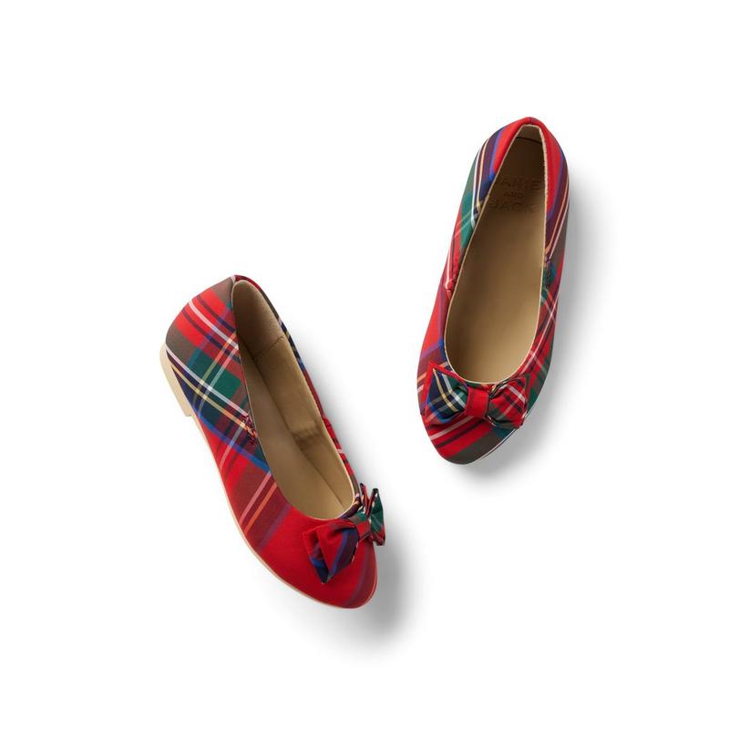 Plaid Bow Ballet Flat - Janie And Jack